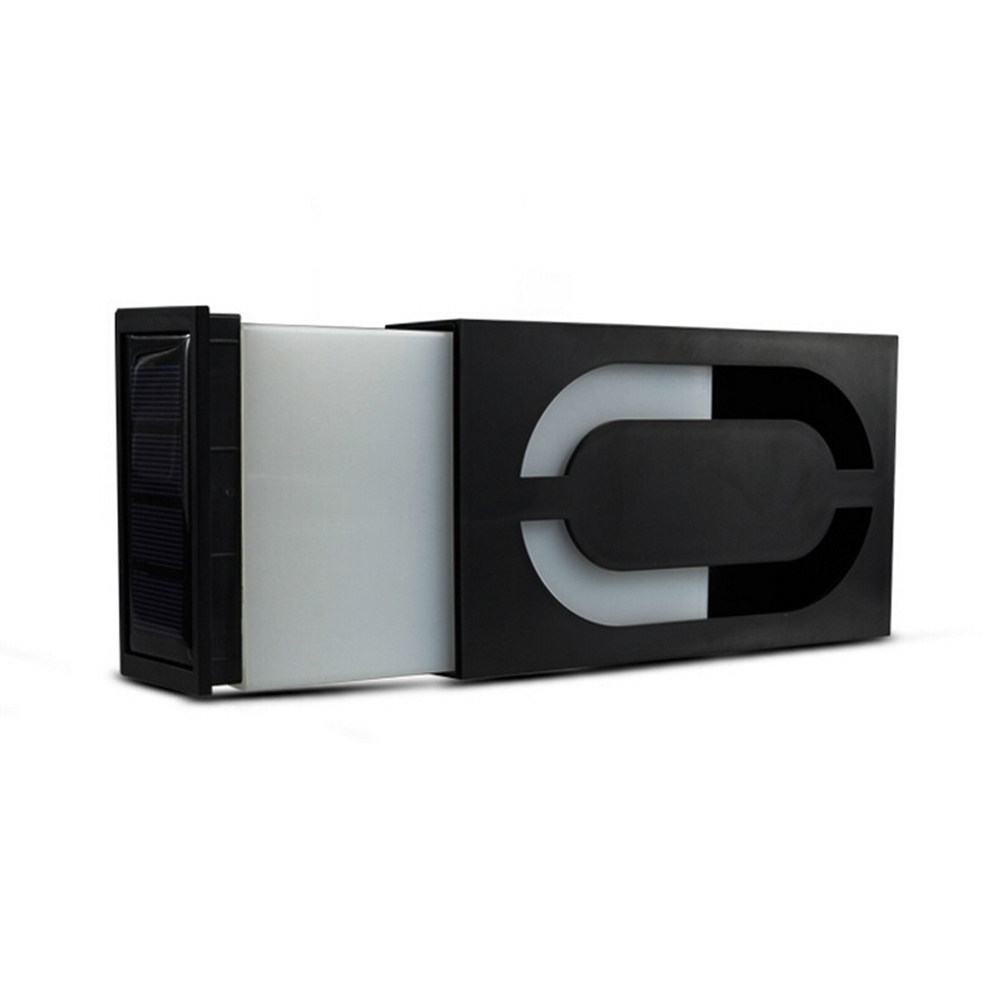 Home Security Number - Solar Power 6 LED Digital Doorplate
