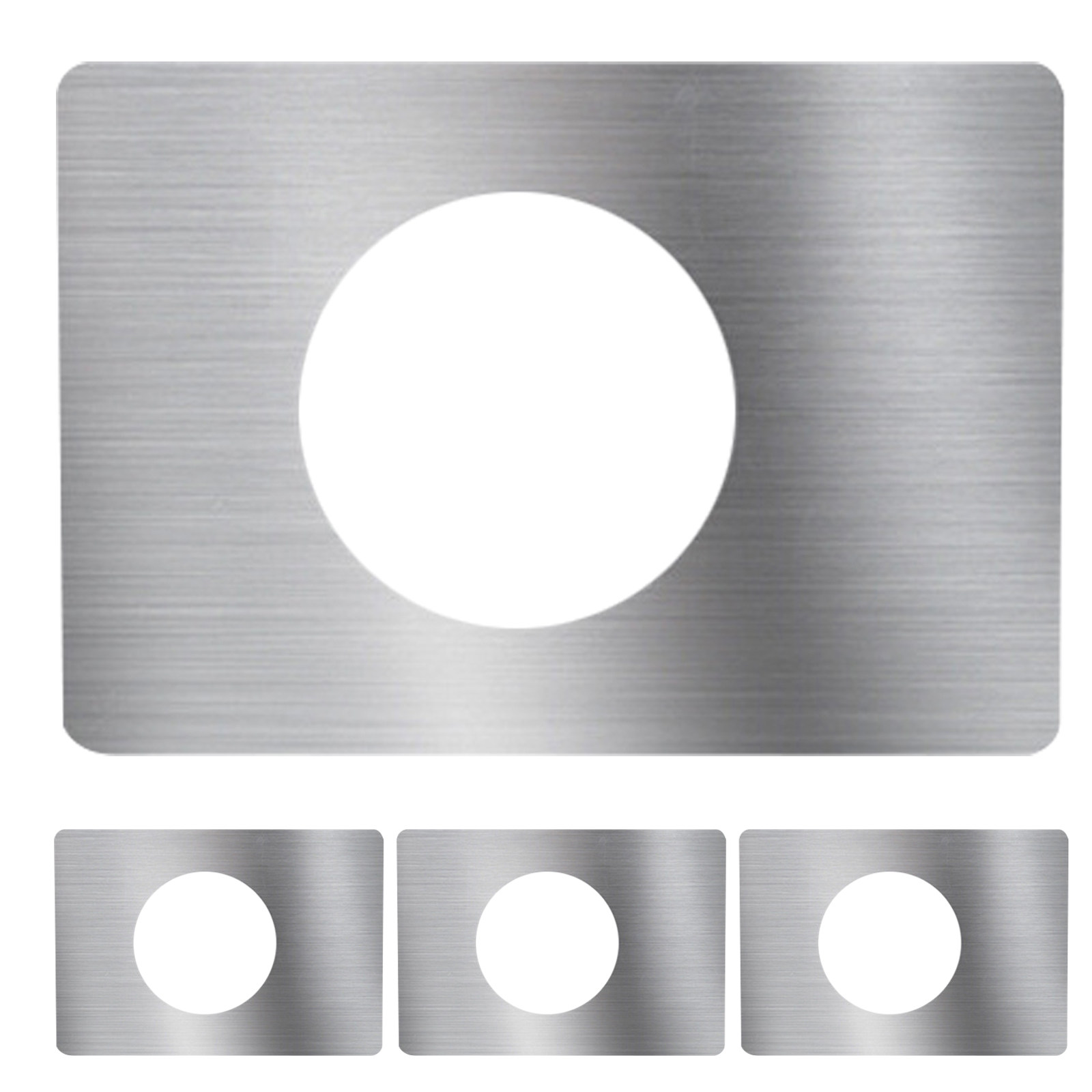 Door Reinforcer Kit - 4Pcs Stainless Steel Door Strike Plate