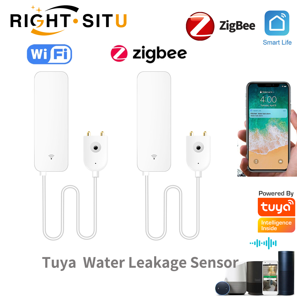 Home Security Device - Tuya WiFi Water Leak Sensor, Water