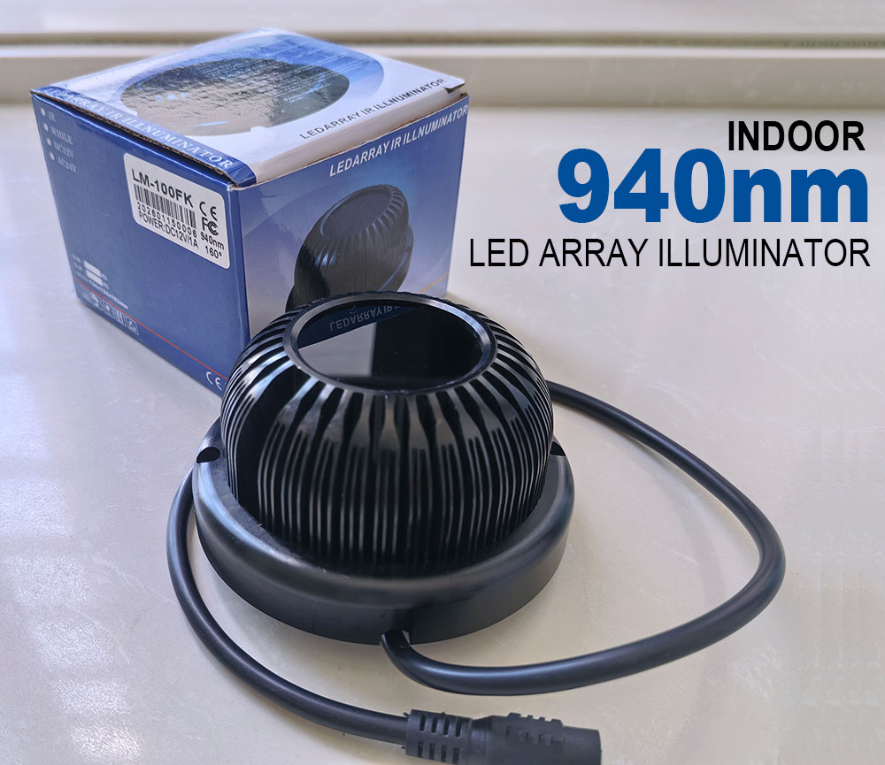 Home Security Lights - New Indoor Black Invisible IR illuminator