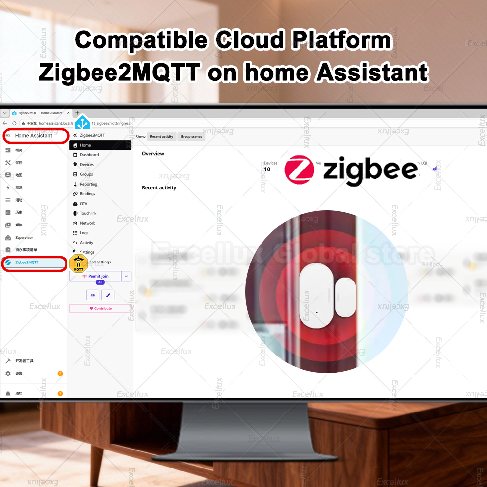 Zigbee 3.0 Door Window Sensor  - Home Security Device ulasan dan harga
