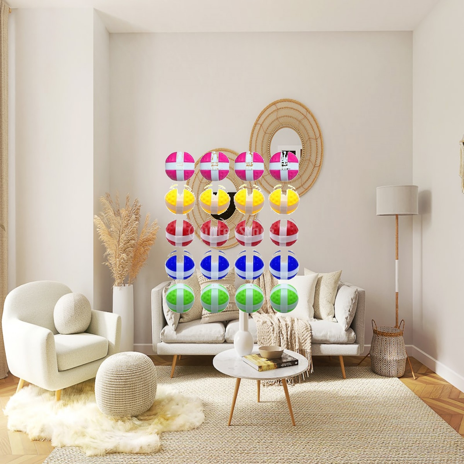 Mini Sticky Golf Balls Plastic - Home Security Game ulasan dan harga