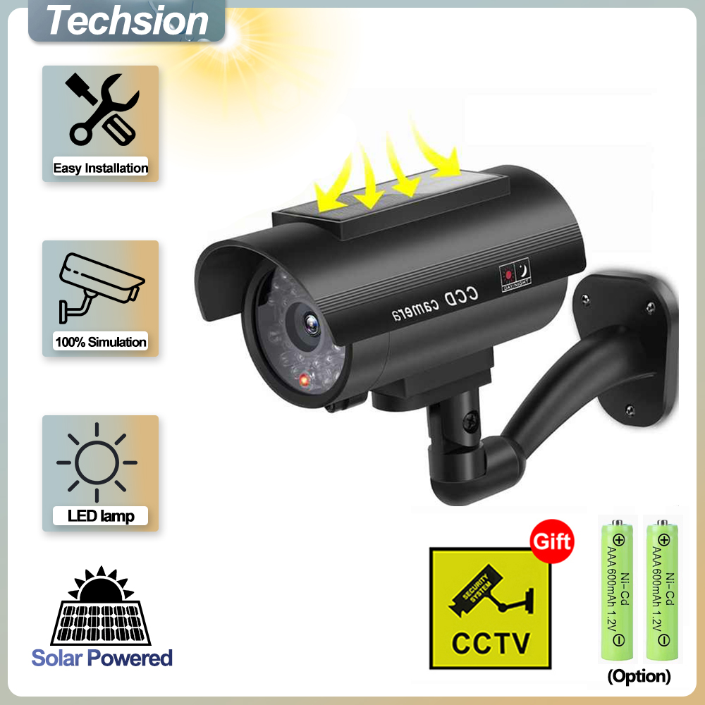 Solar Panel Dummy Surveillance - Home Security Lights ulasan dan harga
