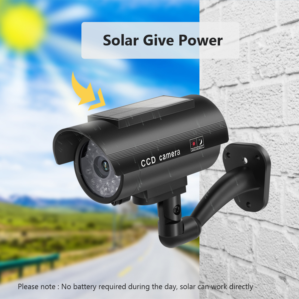 Solar Panel Dummy Surveillance - Home Security Lights ulasan dan harga