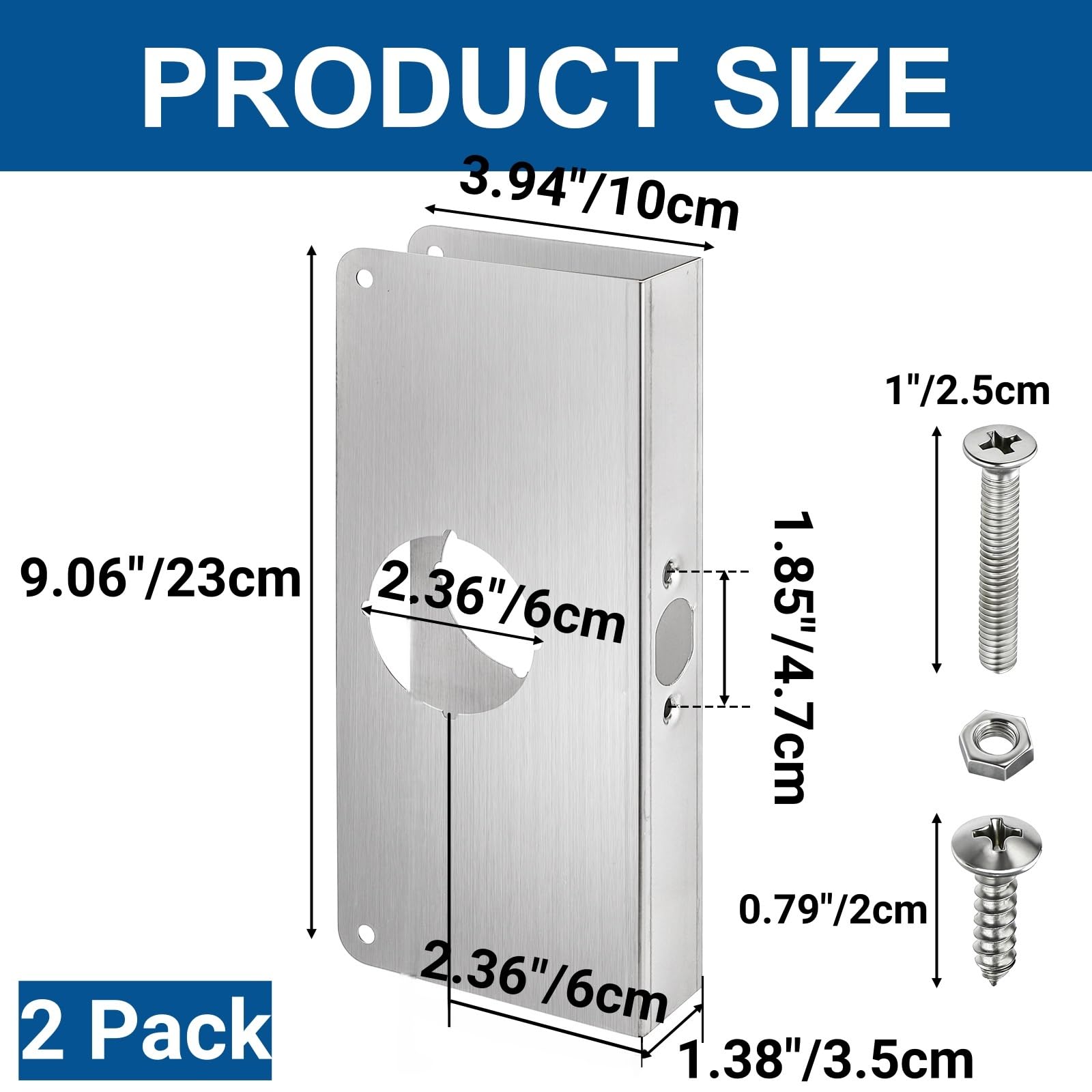 Stainless Steel Door Lock Rein - Door Reinforcer Kit ulasan dan harga