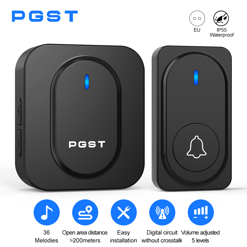 PGST Wireless Doorbell 36 Chim - Home Security Lights ulasan dan harga