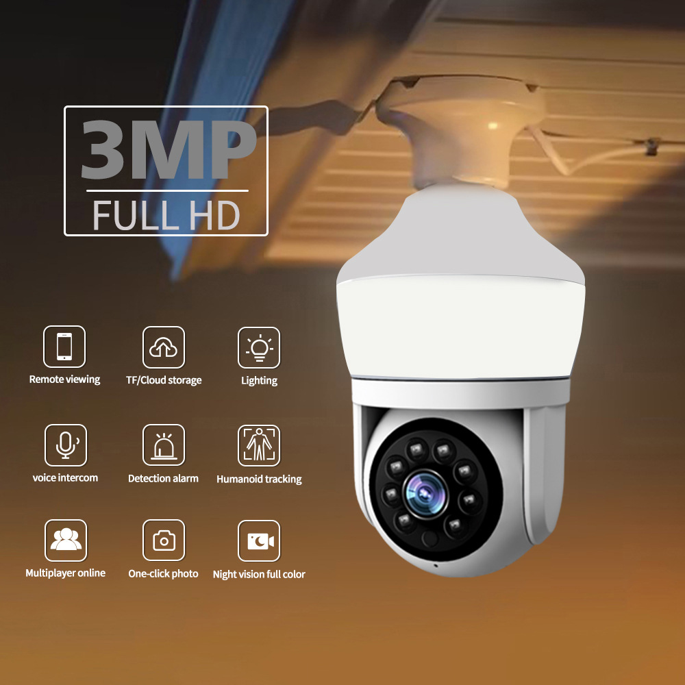 3MP 1296P Yoosee/Carecam APP N - Home Security Flood Lights ulasan dan harga