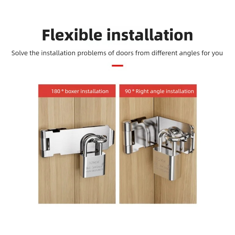 Stainless Steel Padlock Hasp 9 - Home Security Tapo ulasan dan harga
