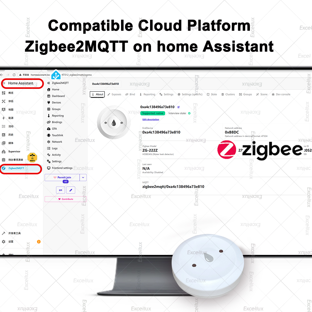 Zigbee Water Detector Leakage  - Home Security Device ulasan dan harga