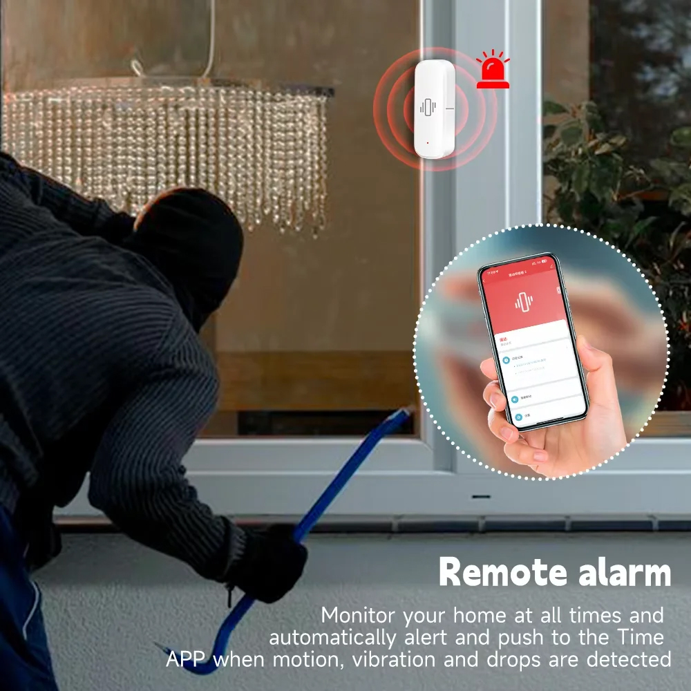 Smart ZigBee Vibration Sensor  - Home Security Device ulasan dan harga