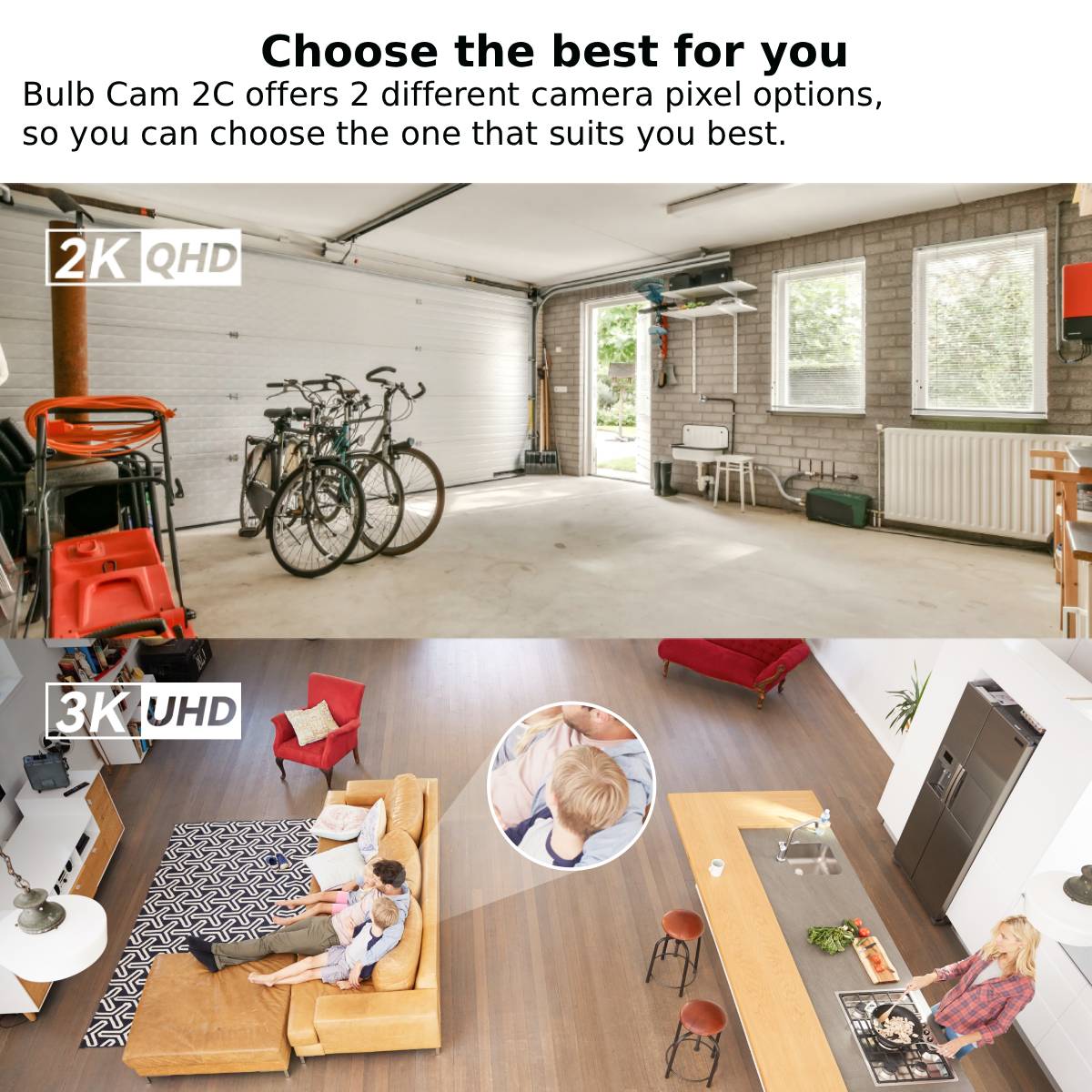 IMOU Bulb Cam 2C 3MP/5MP 2K/3K - Home Security Ai ulasan dan harga