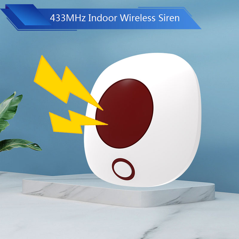 Indoor 433MHz Wireless Siren S - Home Security Lights ulasan dan harga