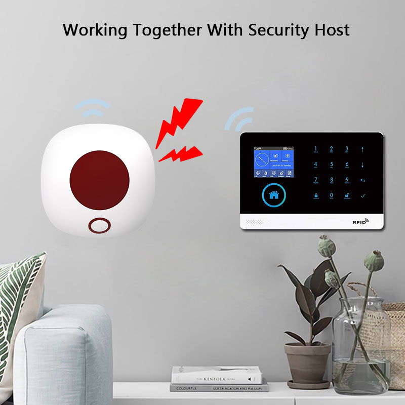 Indoor 433MHz Wireless Siren S - Home Security Lights ulasan dan harga