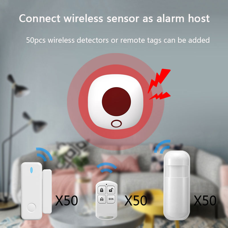 Indoor 433MHz Wireless Siren S - Home Security Lights ulasan dan harga