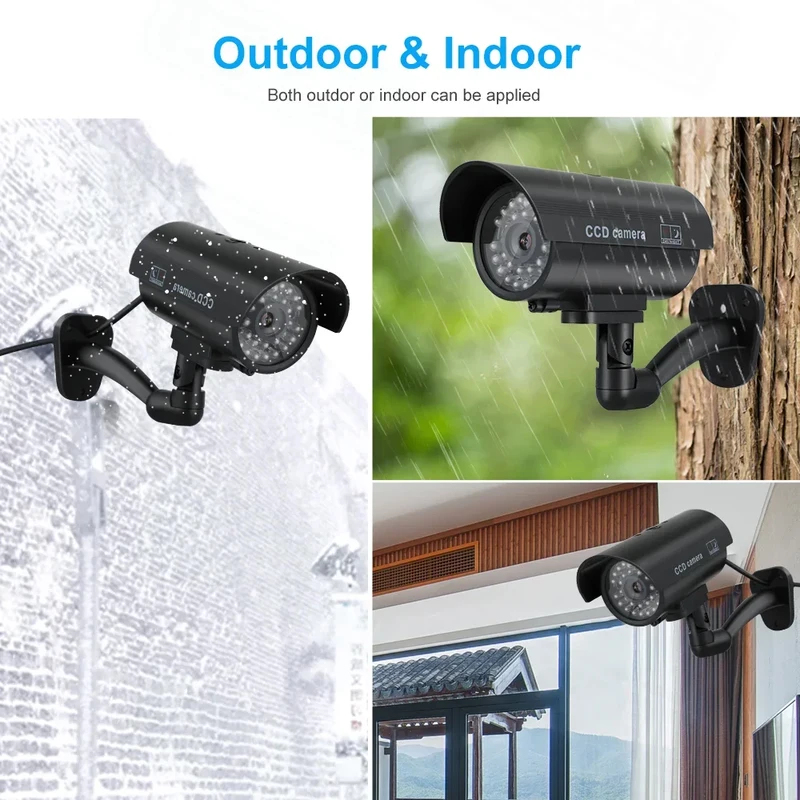 Simulation Fake Bullet Camera  - Home Security Lights ulasan dan harga