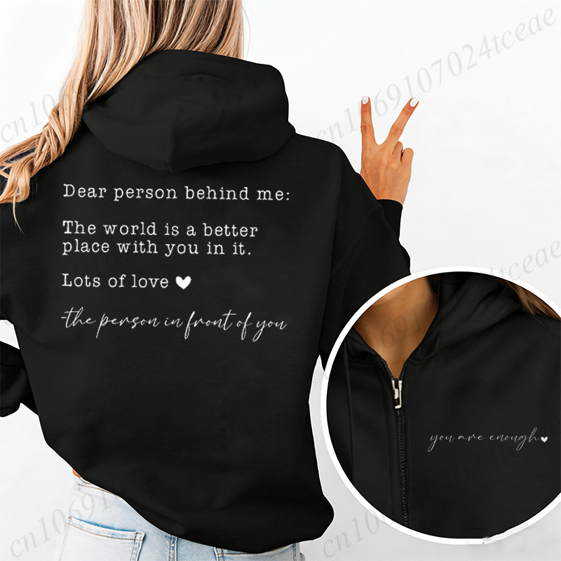 Dear Person Behind Me Zip Up H - Home Security Companies Near Me ulasan dan harga