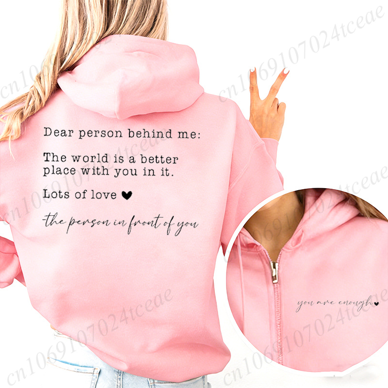 Dear Person Behind Me Zip Up H - Home Security Companies Near Me ulasan dan harga