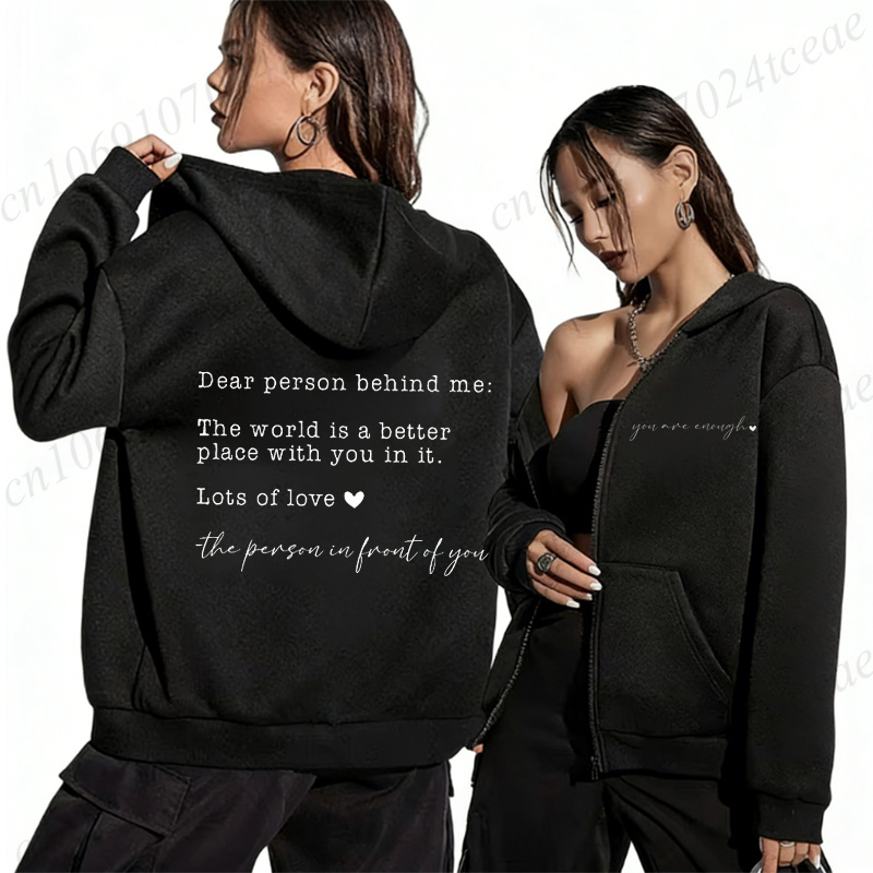 Dear Person Behind Me Zip Up H - Home Security Companies Near Me ulasan dan harga