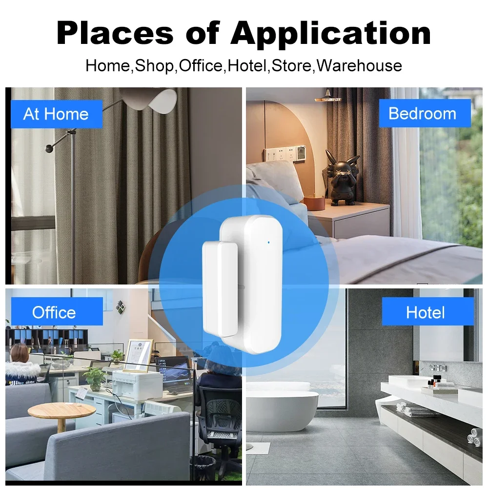 ZigBee Door Window Sensor Gate - Home Security Lights ulasan dan harga