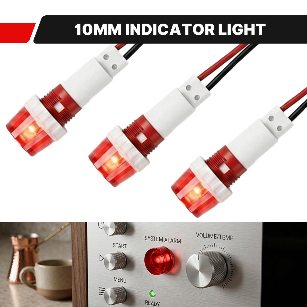 FILN 3PCS 10mm Threaded LED In - Home Security Companies Near Me ulasan dan harga