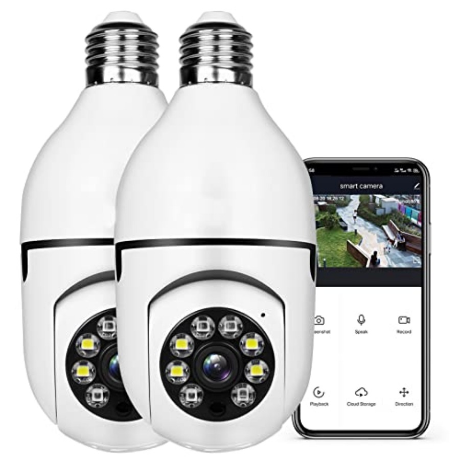Light Bulb 1080P Security Wire - Home Security Usa ulasan dan harga