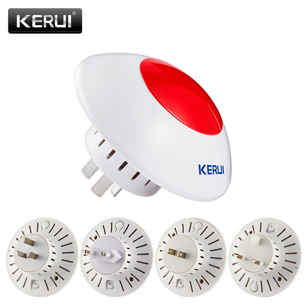 KERUI J009 Loud Indoor Siren W - Home Security Lights ulasan dan harga