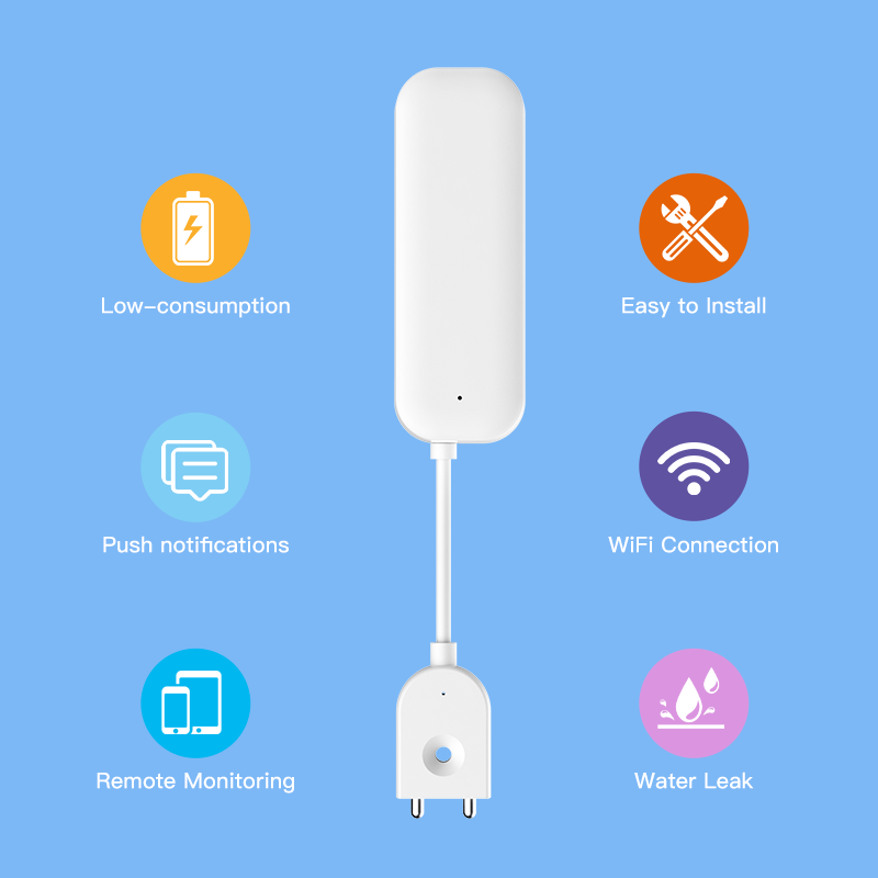 Tuya WiFi ZigBee Water Sensor  - Home Security Device ulasan dan harga