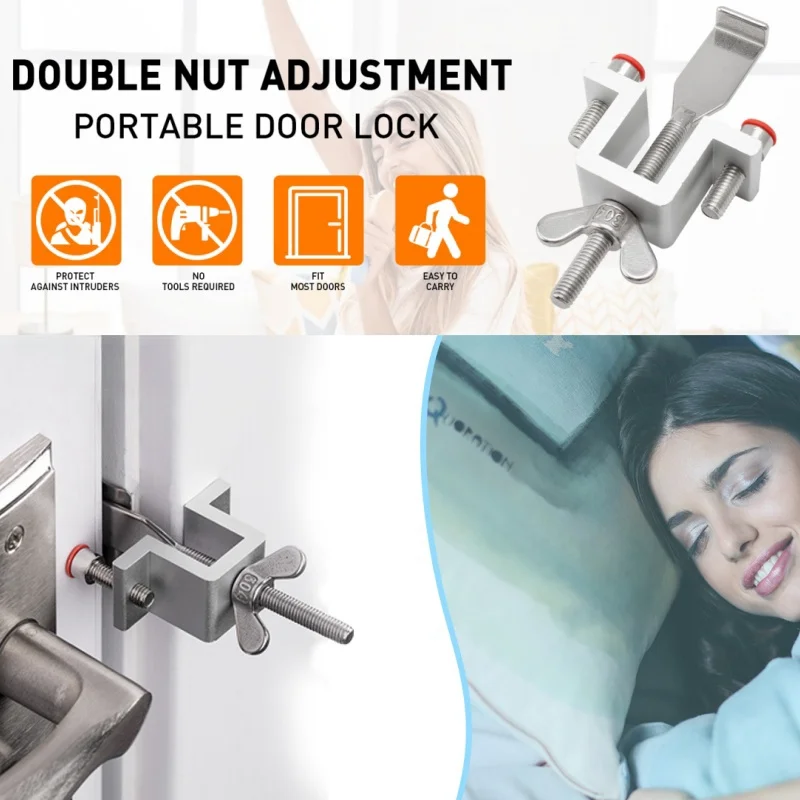 Portable Door Lock Travel Hote - Home Security Tapo ulasan dan harga