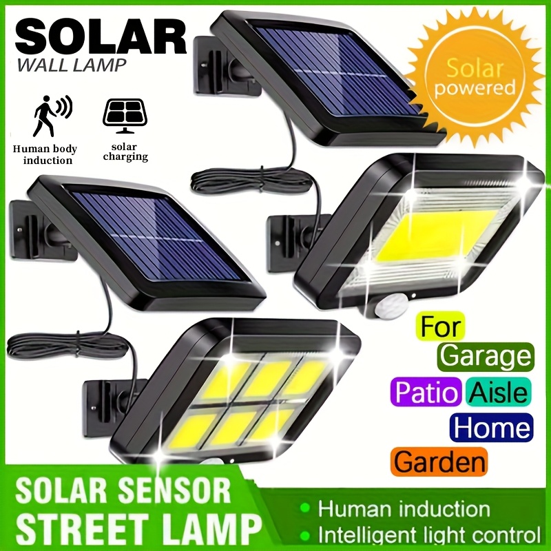 LED Solar Split Wall Lamp Outd - Home Security Flood Lights ulasan dan harga