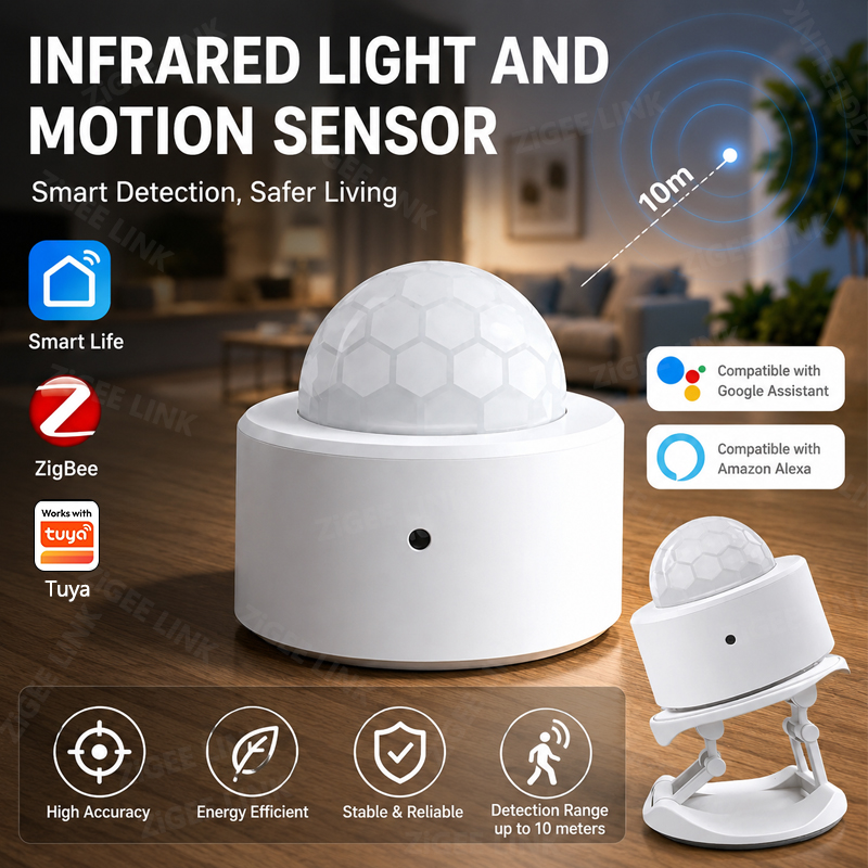 ZigBee 3.0 PIR Motion Sensor W - Home Security Device ulasan dan harga