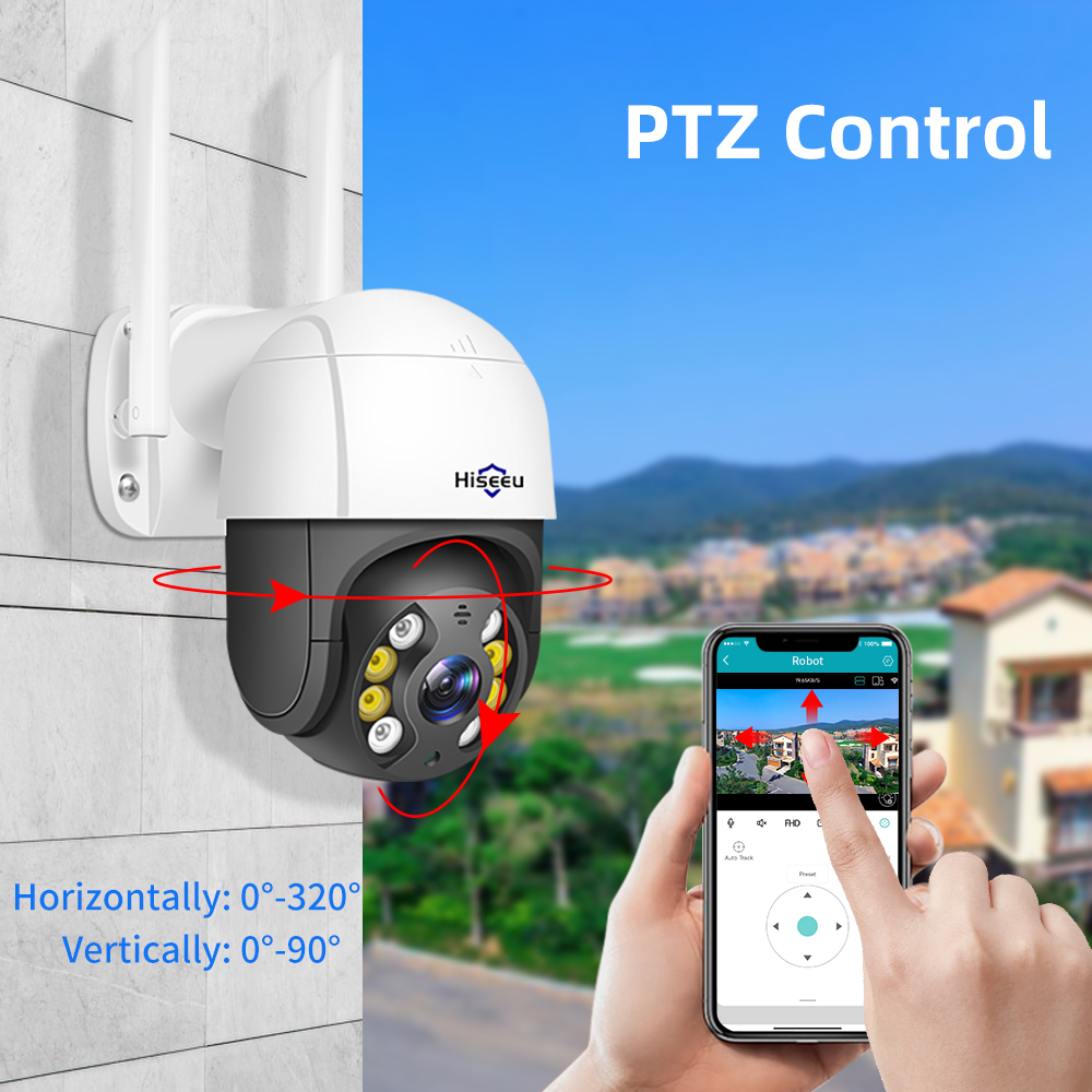 Hiseeu 4K 8MP Smart Wifi PTZ C - Home Security Ai ulasan dan harga