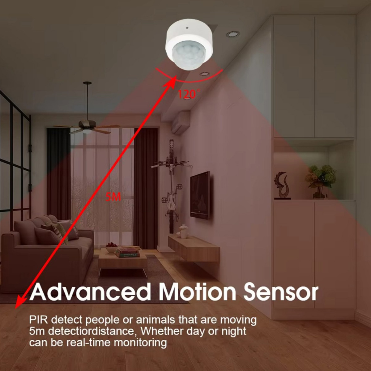 Zigbee3.0 Mini PIR Human Motio - Home Security Device ulasan dan harga