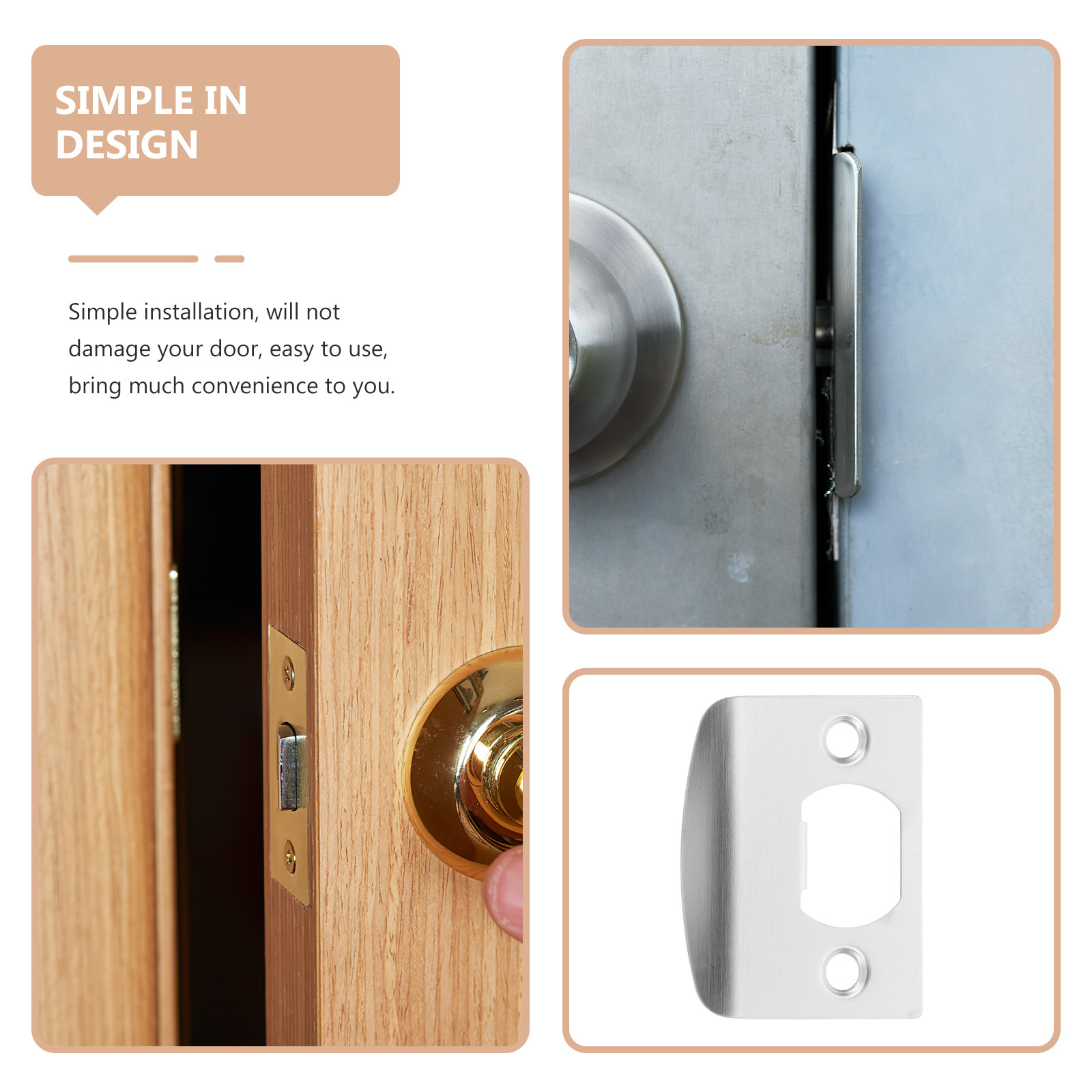 8Pcs Door Lock Tongue Buckle P - Door Reinforcer Kit ulasan dan harga