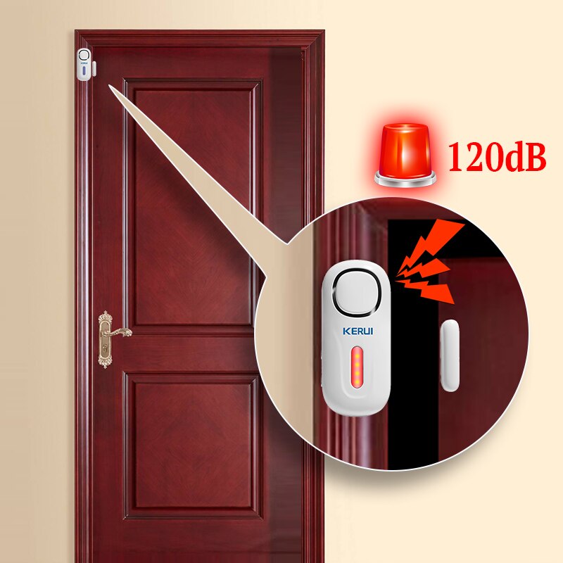 KERUI 120DB Wireless Door/Wind - Home Security Lights ulasan dan harga