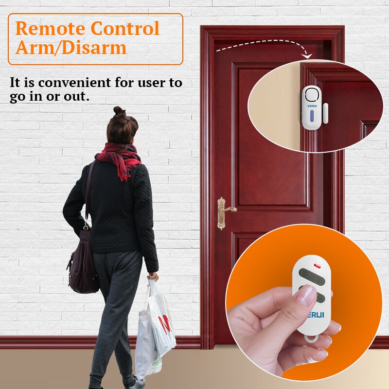 KERUI 120DB Wireless Door/Wind - Home Security Lights ulasan dan harga