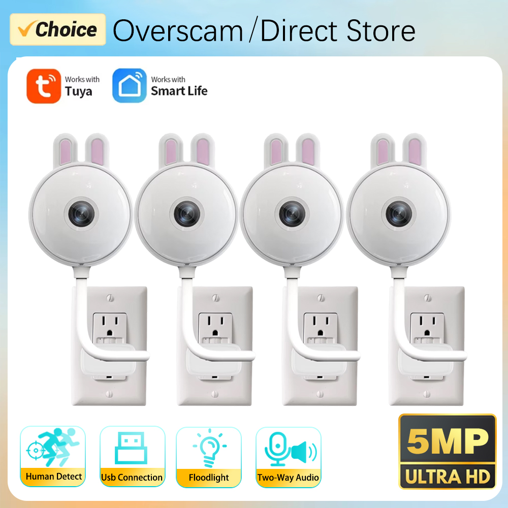 5MP Tuya Doodle WiFi USB Flood - Home Security Flood Lights ulasan dan harga