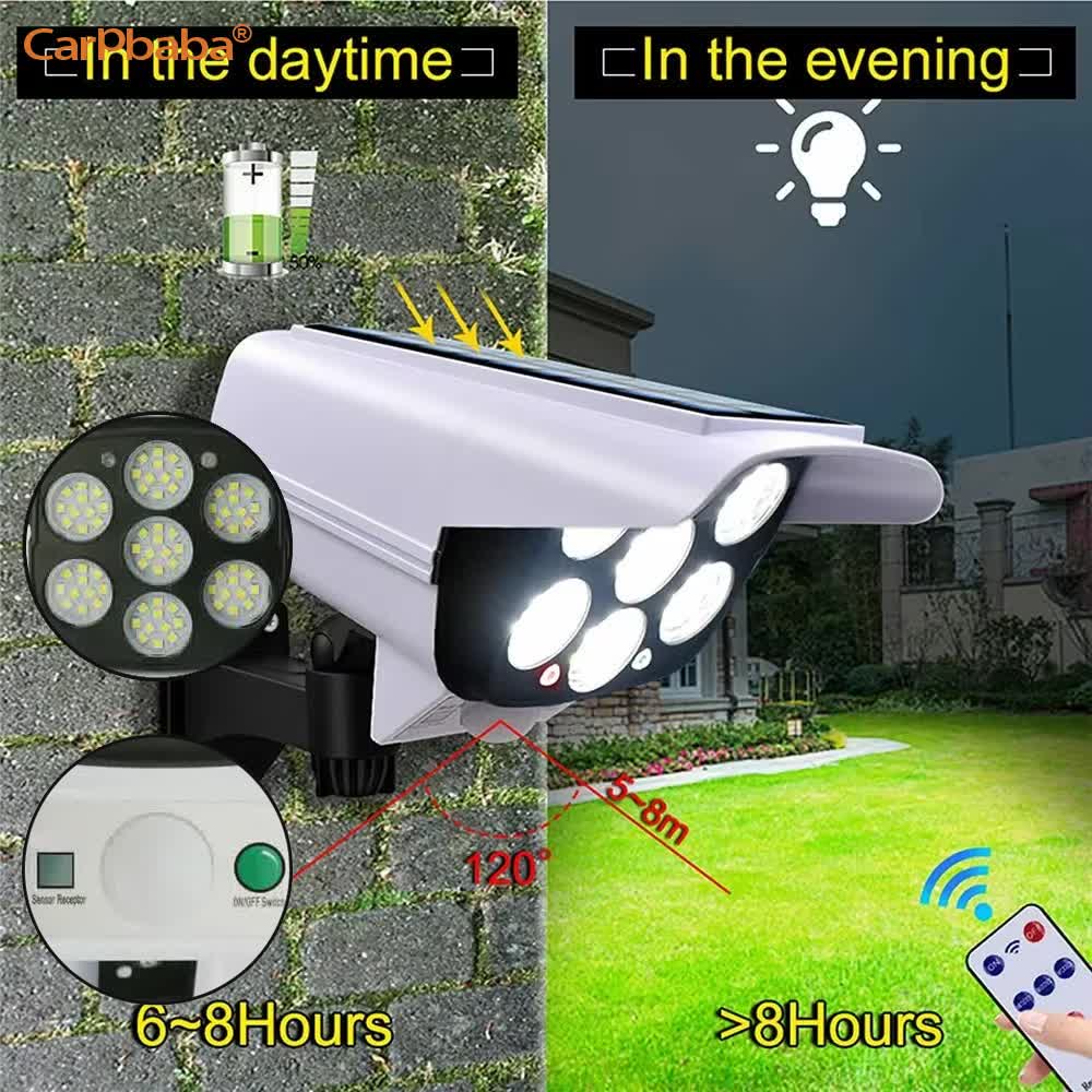 Outdoor Solar Light Motion Sen - Home Security Flood Lights ulasan dan harga